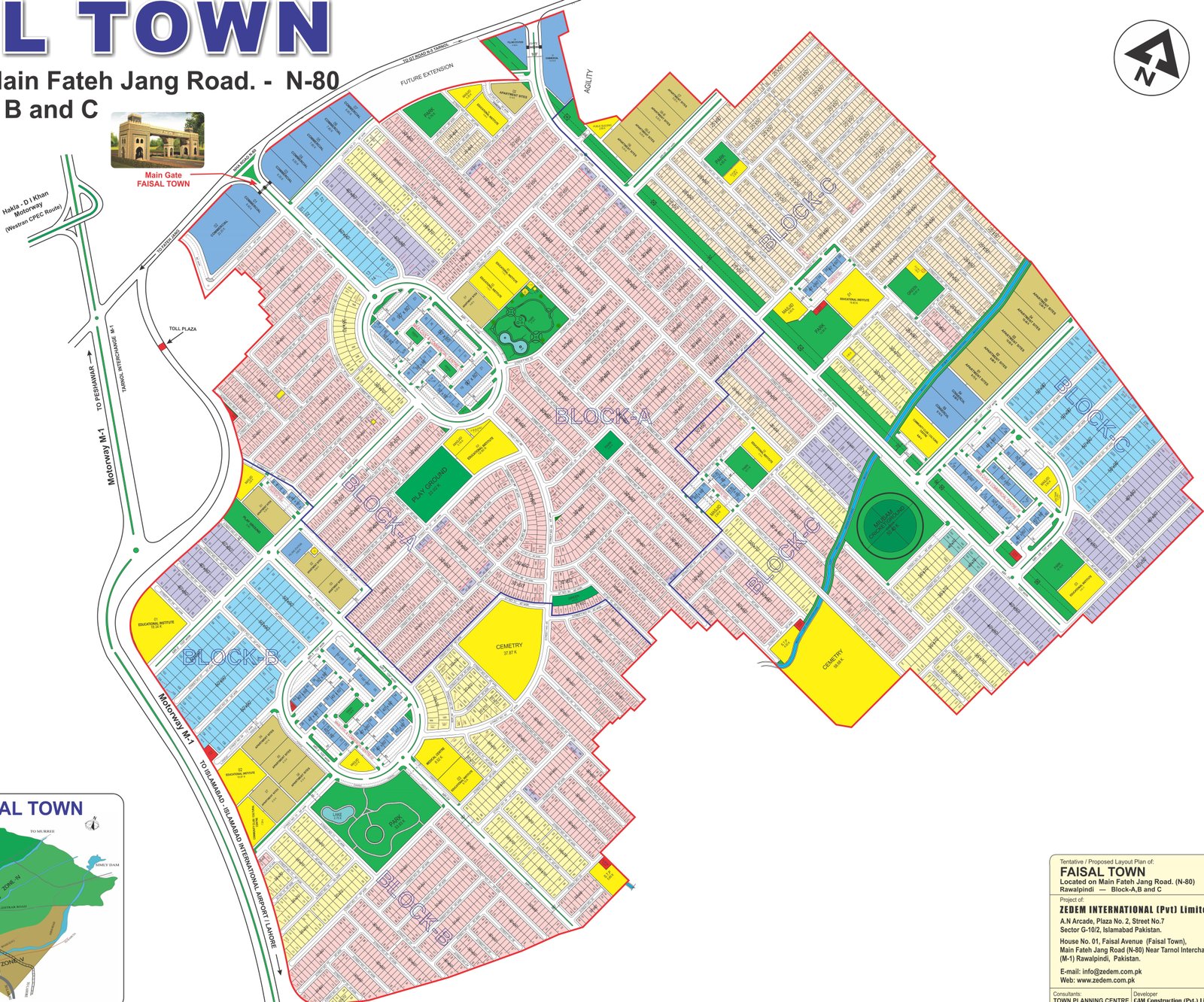 Faisal Town map